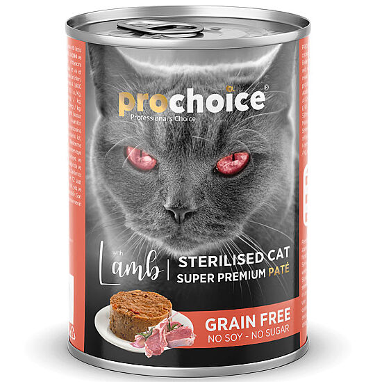 Pro Choice Sterilised Lamb Kuzu Etli Tahılsız Kısırlaştırılmış Kedi Konservesi 400 Gr - 2