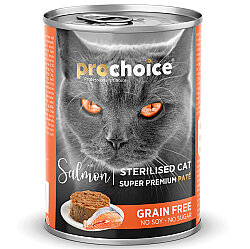 Pro Choice Sterilised Somon Etli Tahılsız Kısırlaştırılmış Kedi Konservesi 400 Gr - 2