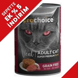 Pro Choice Veal Dana Etli Tahılsız Kedi Konservesi 400 Gr - Pro Choice
