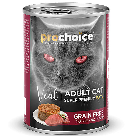 Pro Choice Veal Dana Etli Tahılsız Kedi Konservesi 400 Gr - 2