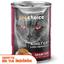 Pro Choice Veal Dana Etli Tahılsız Kedi Konservesi 400 Gr - Pro Choice