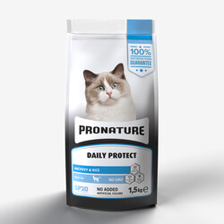 Pro Nature Daily Protect Hamsili ve Pirinçli Yetişkin Kedi Maması 1,5 Kg - Pro Nature