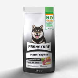 Pro Nature - Pro Nature Perfect Growth Tahılsız Kuzulu Yavru Köpek Maması 1,5 Kg + Temizlik Mendili