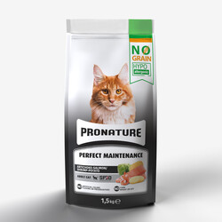 Pro Nature - Pro Nature Perfect Maintenance Tahılsız Somonlu Yetişkin Kedi Maması 1,5 Kg + Temizlik Mendili