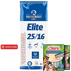 Pro Nutrition Elite 25/16 Çiftlik Serisi Yetişkin Köpek Maması 20 Kg + 2 Adet Inaba Churu Krema Ödül 8 x 20 Gr - Pro Nutrition