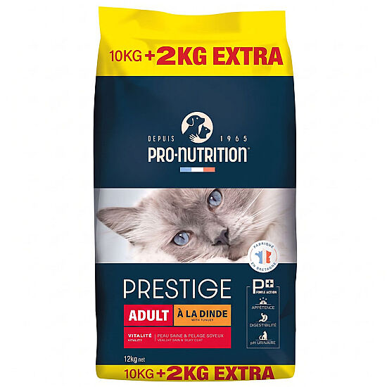 Pro Nutrition Prestige Dinde Hindi Etli Kedi Maması 10 + 2Kg - 1