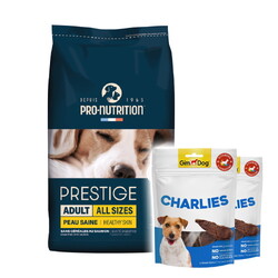 Pro Nutrition Prestige Skin Care Yetişkin Köpek Maması 12 Kg + 2 Adet Gimdog 70 Gr Köpek Ödülü - Pro Nutrition