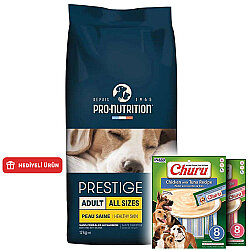 Pro Nutrition Prestige Skin Care Tahılsız Köpek Maması 12 Kg + 2 Adet Inaba Churu Krema Ödül 8 x 20 Gr - Pro Nutrition