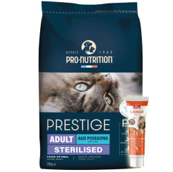 Pro Nutrition Prestige Sterilised Balıklı Kısırlaştırılmış Kedi Maması 2 Kg + Biopet Active Malt Paste 25 ML - Pro Nutrition