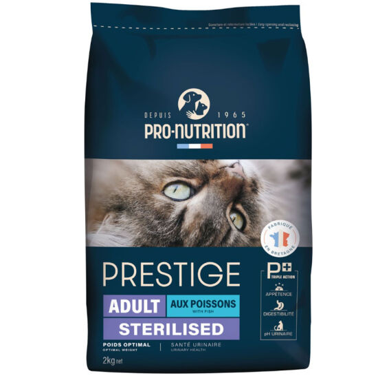Pro Nutrition Prestige Sterilised Balıklı Kısırlaştırılmış Kedi Maması 2 Kg + Biopet Active Malt Paste 25 ML - 2