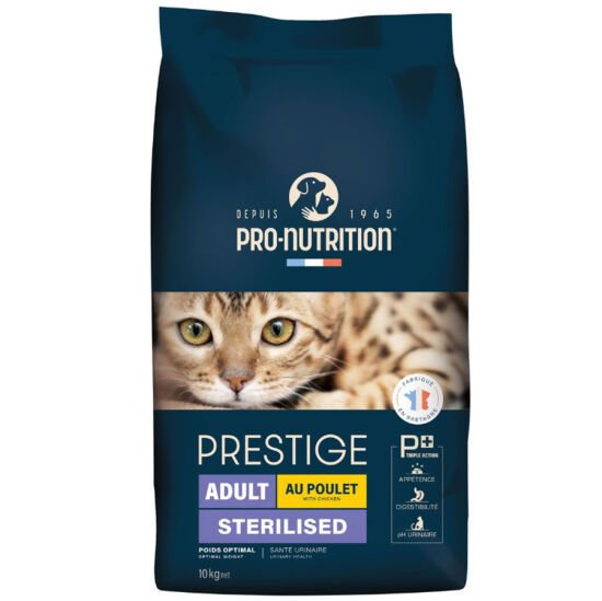 Pro Nutrition Prestige Sterilised Tavuk Etli Kısırlaştırılmış Kedi Maması 10 Kg + Gimcat Kedi Pudingi 150 Gr - 2