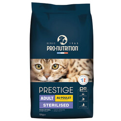 Pro Nutrition - Pro Nutrition Prestige Sterilised Tavuk Etli Kısırlaştırılmış Kedi Maması 10 Kg
