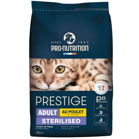 Pro Nutrition Prestige Sterilised Tavuk Etli Kısırlaştırılmış Kedi Maması 2 Kg + Biopet Active Malt Paste 25 ML - 2