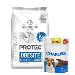 Pro Nutrition - Pro Nutrition Protect Veterinary Obesite Kilo Kontrolü İçin Köpek Maması 2 Kg + Gimdog 70 Gr Köpek Ödülü