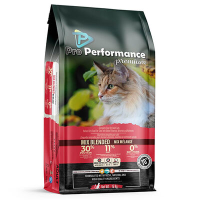 Pro Performance Mix Tavuk, Biftek ve Karidesli Yetişkin Kedi Maması 15 Kg