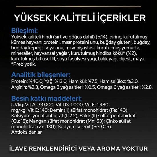 Pro Plan 7+ Kısırlaştırılmış Hindili Kedi Maması 3 Kg + 2 Adet Wooc Lolipop Ödül - 9