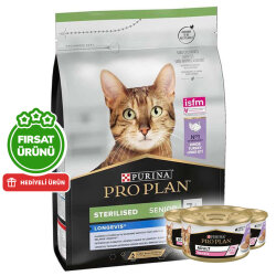 Pro Plan 7+ Kısırlaştırılmış Hindili Kedi Maması 3 Kg + 3 Adet Kedi Konservesi 85 Gr - Pro Plan