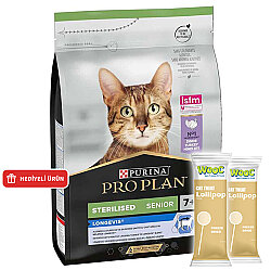 Pro Plan 7+ Kısırlaştırılmış Hindili Kedi Maması 3 Kg + 2 Adet Wooc Lolipop Ödül - Pro Plan