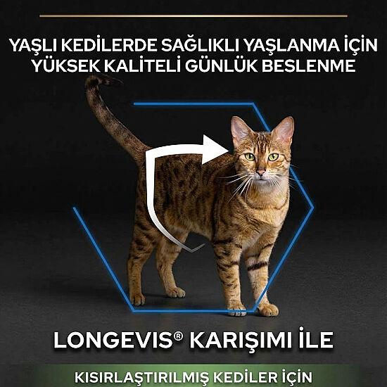 Pro Plan 7+ Kısırlaştırılmış Hindili Kedi Maması 3 Kg + 2 Adet Gourmet Çorba - 3