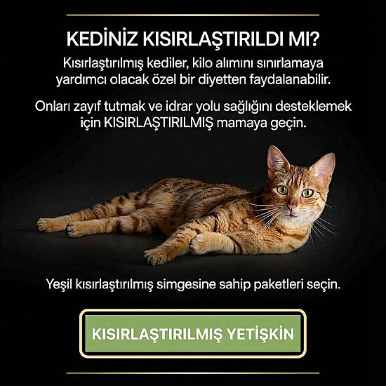 Pro Plan 7+ Kısırlaştırılmış Hindili Kedi Maması 3 Kg + 2 Adet Gourmet Çorba - 4