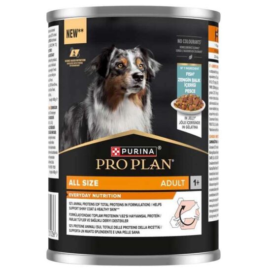 Pro Plan Adult Jelly Fish Balıklı Köpek Konservesi 400 Gr x 6 Adet - 2