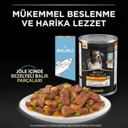 Pro Plan Adult Jelly Fish Balıklı Köpek Konservesi 400 Gr x 6 Adet - 5