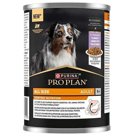 Pro Plan Adult Jelly Turkey Hindi Etli Köpek Konservesi 400 Gr - 1