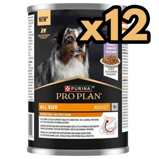 Pro Plan Adult Jelly Turkey Hindi Etli Köpek Konservesi 400 Gr x 12 Adet - 2