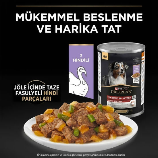 Pro Plan Adult Jelly Turkey Hindi Etli Köpek Konservesi 400 Gr x 12 Adet - 6