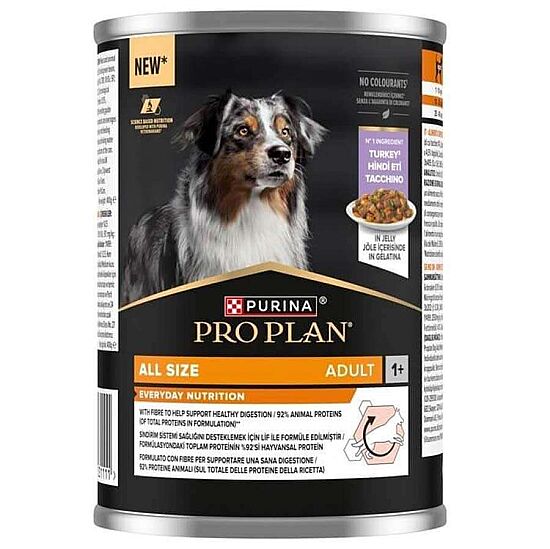 Pro Plan Adult Jelly Turkey Hindi Etli Köpek Konservesi 400 Gr x 6 Adet - 3