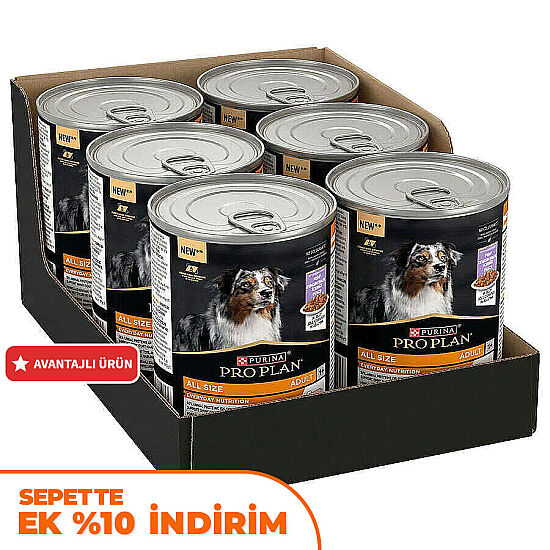 Pro Plan Adult Jelly Turkey Hindi Etli Köpek Konservesi 400 Gr x 6 Adet - 1