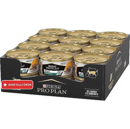 Pro Plan Adult Tavuklu ve Sebzeli Yetişkin Kedi Konservesi 85 Gr ( 24 Adet x 85 Gr ) - 1