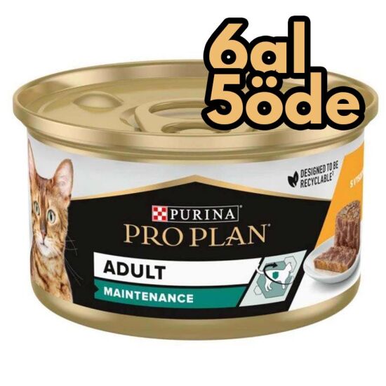 Pro Plan Adult Tavuklu ve Sebzeli Yetişkin Kedi Konservesi 85 Gr - 6 Al 5 Öde - 1