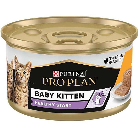 Pro Plan Baby Kitten Tavuk Etli Yavru Kedi Konservesi 85 Gr - 6 Adet - 2