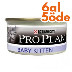 Pro Plan - Pro Plan Baby Kitten Tavuk Etli Yavru Kedi Konservesi 85 Gr - 6 Al 5 Öde