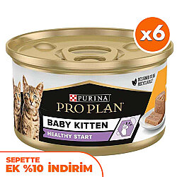 Pro Plan Baby Kitten Tavuk Etli Yavru Kedi Konservesi 85 Gr - 6 Adet - Pro Plan