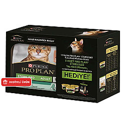 Pro Plan BOX Kısırlaştırılmış Somon Balıklı Kedi Maması 1,5 Kg + 3 Adet Pro Plan Konserve 85 Gr - Pro Plan