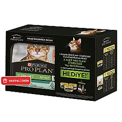 Pro Plan BOX Kısırlaştırılmış Somon Balıklı Kedi Maması 1,5 Kg + 3 Adet Pro Plan Konserve 85 Gr - Pro Plan