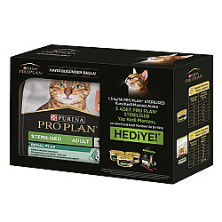 Pro Plan BOX Kısırlaştırılmış Somon Balıklı Kedi Maması 1,5 Kg + 3 Adet Pro Plan Konserve 85 Gr - 2
