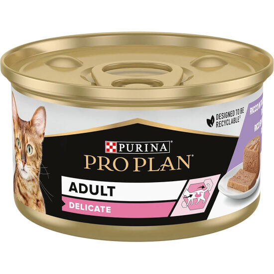 Pro Plan Delicate Hassas Hindi Etli Kedi Konservesi 85 Gr ( 24 Adet x 85 Gr ) - 2