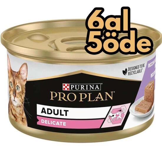 Pro Plan Delicate Hassas Hindi Etli Kedi Konservesi 85 Gr - 6 Al 5 Öde - 1