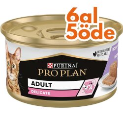 Pro Plan Delicate Hassas Hindi Etli Kedi Konservesi 85 Gr - 6 Al 5 Öde - Pro Plan