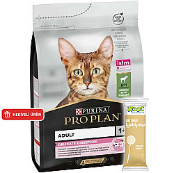 Pro Plan Delicate Kuzu Etli Hassas Sindirim Kedi Maması 1,5 Kg + Wooc Lolipop Ödül - Pro Plan