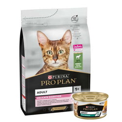 Pro Plan - Pro Plan Delicate Kuzu Etli Hassas Sindirim Kedi Maması 1,5 Kg + Pro Plan 85 Gr Yaş Mama