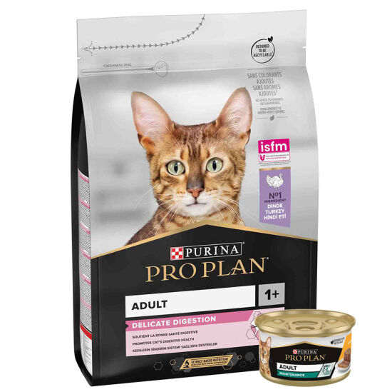 Pro Plan Delicate Kuzu Etli Hassas Sindirim Kedi Maması 1,5 Kg + Pro Plan 85 Gr Yaş Mama - 1