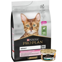 Pro Plan Delicate Kuzu Etli Hassas Sindirim Kedi Maması 1,5 Kg + Pro Plan 85 Gr Yaş Mama - Pro Plan