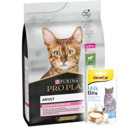 Pro Plan Delicate Kuzu Etli Hassas Sindirim Kedi Maması 1,5 Kg + 2 Adet Gimcat Sütlü Kedi Ödül Tableti - Pro Plan