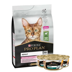 Pro Plan - Pro Plan Delicate Kuzu Etli Hassas Sindirim Kedi Maması 3 Kg + 3 Adet Pro Plan 85 Gr Yaş Mama