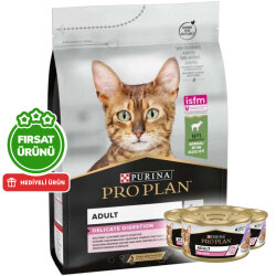 Pro Plan Delicate Kuzu Etli Hassas Sindirim Kedi Maması 3 Kg + 3 Adet Kedi Konservesi 85 Gr - Pro Plan