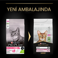 Pro Plan Delicate Kuzu Etli Hassas Sindirim Kedi Maması 3 Kg + 2 Adet Dr Sacchi 4 lü Creamy Ödül - Thumbnail